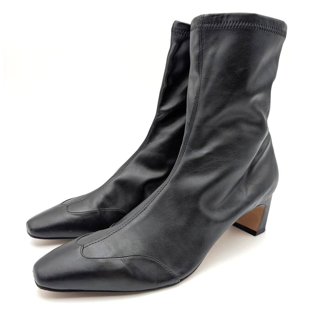 Dolce Vita Anika Block Heel Ankle Bootie Side Zip Women's Black Size US10 EU41